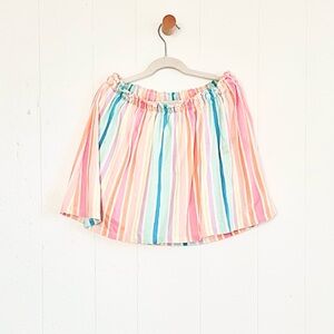 Cream Pastel Rainbow Skirt with Shorts Women's Small #skorts